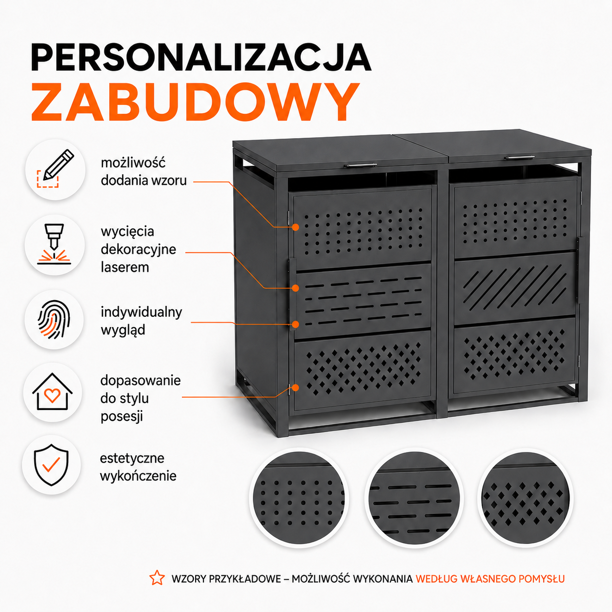 Personalizacja zabudowy koszy